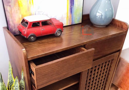 Tủ giày 2 cánh nan